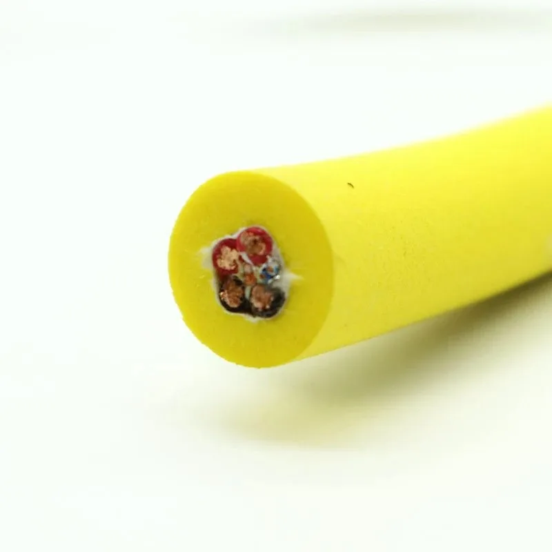 PDK81600-4×14AWG+2×(2×24AWG)P-200KG Floating ROV Cable, OD 17.1 mm