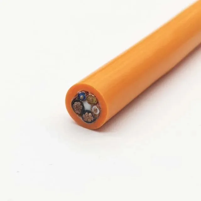 Underwater Coaxial Video and Power Cable, 3x75-2 Coax + 2x1.5 mm2, PUR Sheath, 10.2 mm
