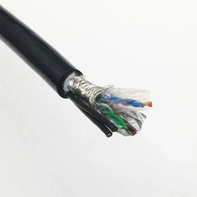 Underwater Hybrid CAT5 Power Cable STP CAT5E + 2×0.5mm² 10.1mm