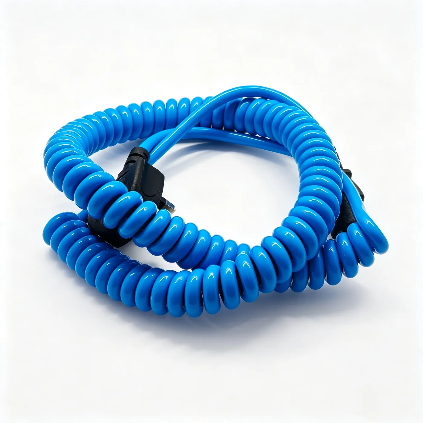 TPU Spiral Spring Cable 3x1.5 mm², 7.6 mm OD