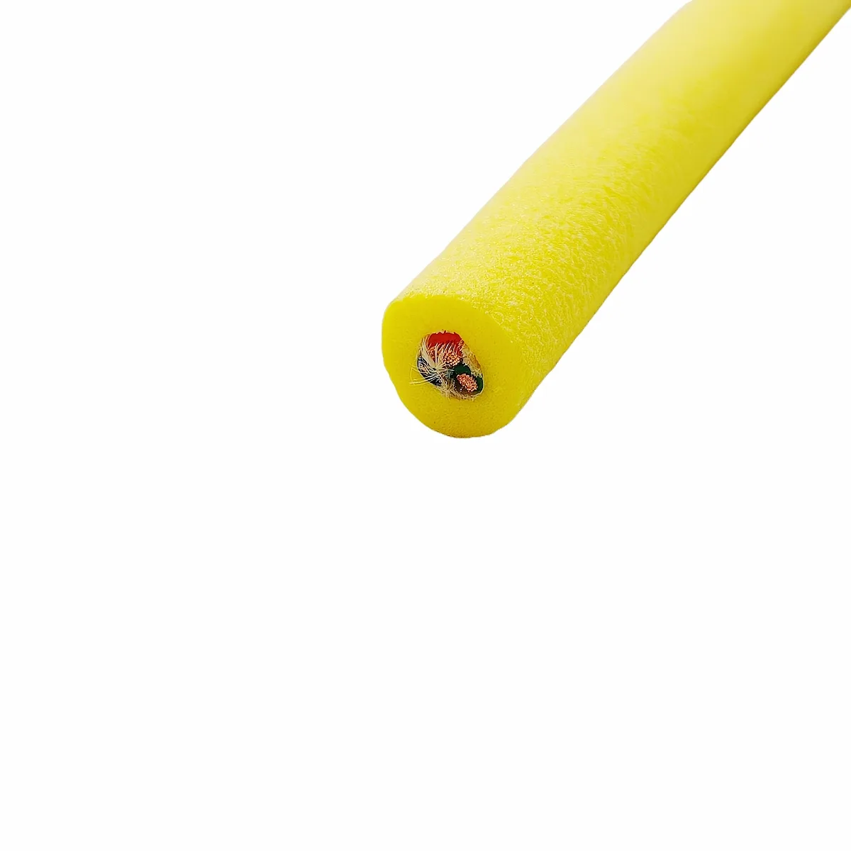 Zero-Buoyancy Cable 2×0.75mm² + 1×2×0.2mm², Single Sheath, Foamed TPU, 8.4mm