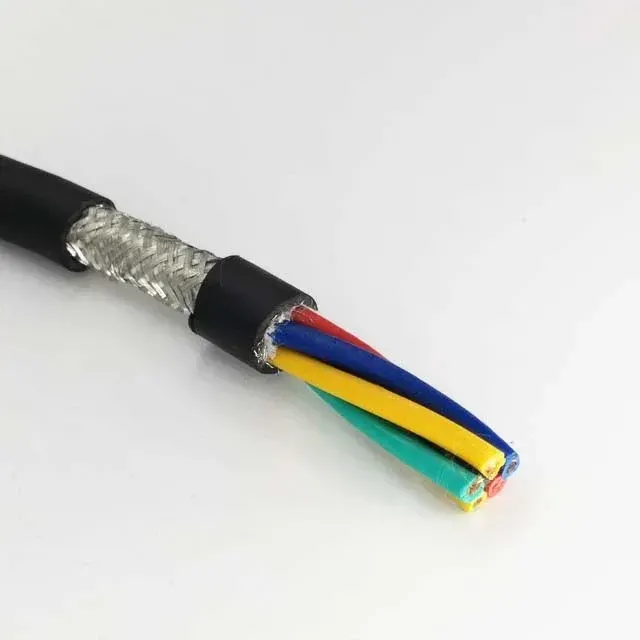 5 Core 2.0mm² Screened PVC Drag Chain Cable, 3,000,000 Flex Cycles