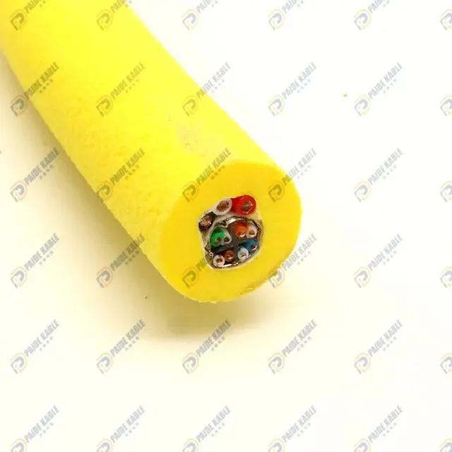 PDK81601-3x0.75+STP CAT6 Zero-Buoyancy ROV Tether - 14.8 mm, 200 kg