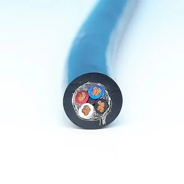 4 Core 1.5 mm² PUR Robotic Arm Torsion Cable, 85% Tinned Copper Braid