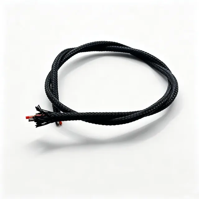 Tethered Drone Cable 2×1.2 mm², FEP, Aramid Braid